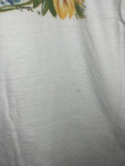 Vintage 1996 Sunflowers Outdoor Nature Art T-Shirt Large White USA Made FOTL SEE