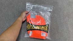 OccuNomix Shirt Mens Large Orange Hi Vis Class 3 Reflective Long Sleeve Work