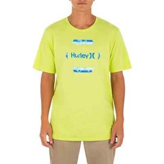 Hurley Men’s Natural Short Sleeve Graphic T-Shirt Large – Volt