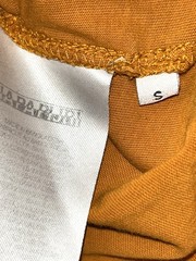 Napapijri Box Short Sleeved T-Shirt, Mustard, Men’s Small. Designer Terraces