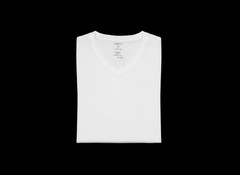 Good fellow and co. White V- neck t shirt- X-Large Pack Of 4