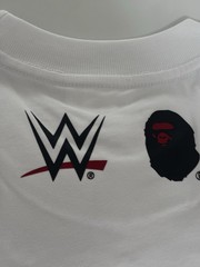 ape bape x WWE stone cold Steve Austin baby milo relaxed fit tee t shirt M new