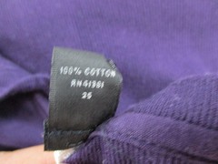 Ralph Lauren Shirt Mens XL Purple Black Label Ribbed Knit Henley Long Sleeve