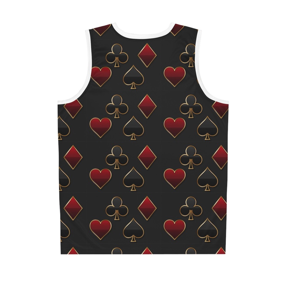 Playing Card Suits Basketball Jersey | Hearts Spades Clubs Diamonds