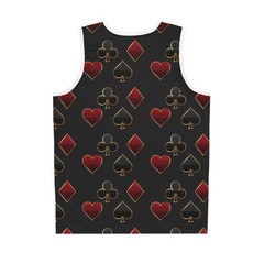 Playing Card Suits Basketball Jersey | Hearts Spades Clubs Diamonds
