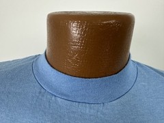 Vintage 80s Graphic T-Shirt M Tight Fit Shower Novelty Grunge Sports Blue USA