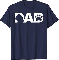 Cat Dad T-Shirt Funny Gift Father’s Day Cat Lover T-Shirt
