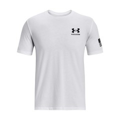Under Armour 1370816 Men’s UA Freedom Flag Camo T-Shirt, White/Black, 2X, Large