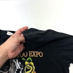 Dallas Tattoo Expo 2017 Texas Inked Black Floral-Witch T-Shirt Men’s Size L