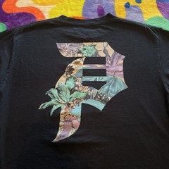 Primitive Apparel T-Shirt Men’s Medium Black Skateboarding Streetwear Floral Art