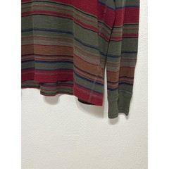 VTG Polo Ralph Lauren Striped Henley XXL Earth Tones Classic Preppy Streetwear