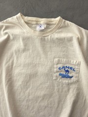 Vintage 90s Camel Groove Blender Las Vegas Ivory Cotton Pocket T-shirt Delta XL