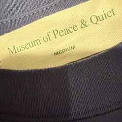 Museum of Peace & Quiet SPIRITUAL ZEN Short Sleeve T-Shirt MEDIUM M Navy Blue
