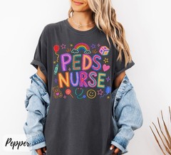 Peds Nurse Shirt Pediatric Nurse Medical Healthcare RN Unisex Graphic Tee