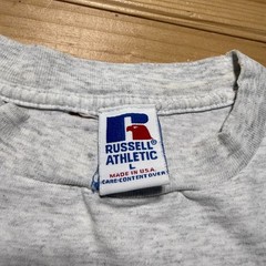 Vintage 90s Russell Athletic Big Logo Sportswear Graphic Heather Shirt USA Large