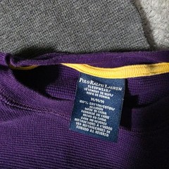 Polo Ralph Lauren Mens M/L Thermal Shirt Bundle Purple Gray Charcoal Waffle Knit