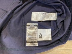 Carhartt Force FR Mens L Navy Blue Flame Resistant Long Sleeve Cat2 Pocket