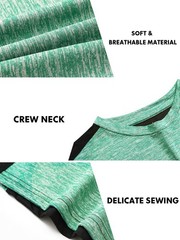 3 Pack Men’s Workout Tank Tops Sleeveless Muscle Gym Tank Top Quick Dry Darkg…