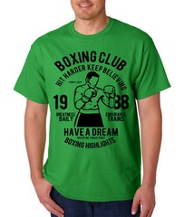 Boxing Club T-Shirt / Golden Gloves MMA Fighting Sports Workout Training Gym
