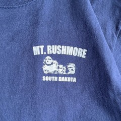 Men’s Navy Mt. Rushmore South Dakota Graphic Travel T-Shirt Short Sleeve M/L
