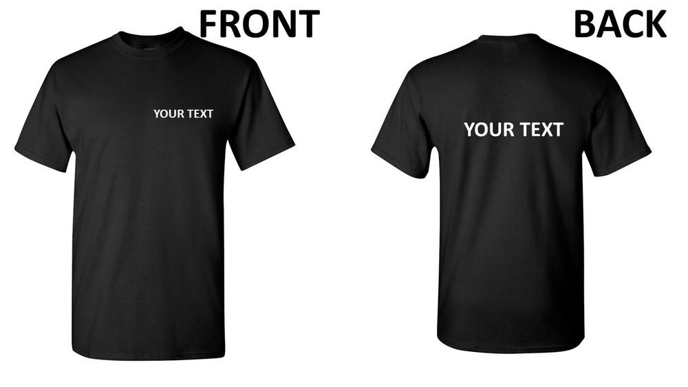 Customized Personalized Shirt Your Text Business Name Own Text Any Font Gift