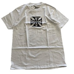West Coast Choppers Men’s Core Logo T-Shirt Size M White/Black