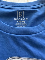 George T-Shirt Crewneck Unisex Large Aztec Mexican Eagle Mexico