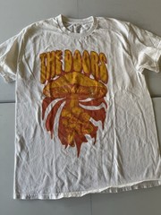 The Doors Mushroom Graphic Tee White M Retro Band T-Shirt Psychedelic Rock