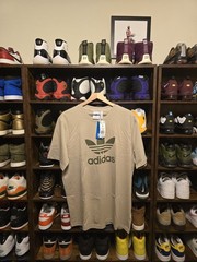 Adidas Trefoil Wonder Beige T-Shirt Men’s Large NWT! (JV5870)