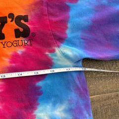 Ben & Jerry’s Tie Dye Shirt Bayside USA 100% Combed Ring Spun Cotton USA Medium
