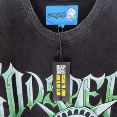 Godspeed Next Gen Collection Black Skull Graphic Crew Neck Cotton Tee, M