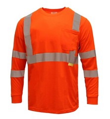 Hi Vis T Shirt Class 3 Reflective Safety Long Sleeve HIGH VISIBILITY-L9091/92