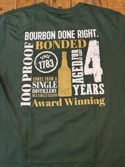 Evan Williams T-Shirt Men L Black Kentucky Straight Bourbon Whiskey Front Print