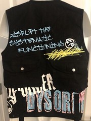 Dysorder LTD Limited Black Utility Vest Disrupt Systematic Functioning Med NWOT