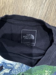 The North Face Bear Graphic T-Shirt Small Navy Blue Outdoor Hiking Tee