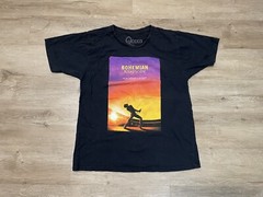 Bohemian Rhapsody Queen Movie Poster Men’s Sz L Short Sleeve T-Shirt Black