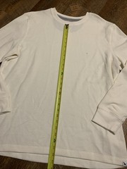 NEW Eddie Bauer Mens XL Waffle Knit Ivory Thermal Long Sleeve Crewneck Shirt