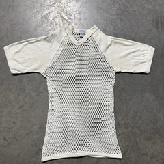 Scandinavian Knitters Small 34-36 Mens Vintage Fishnet Top 1960’s Open Knit