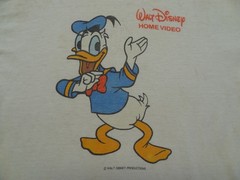 Walt Disney Home Video M 38-40 Signal Donald Duck 80s VTG Single Stitch Made USA