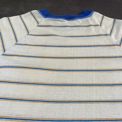 Vintage 60s 70s Montgomery Ward Striped T Shirt XL Distressed Worn Faded Surf