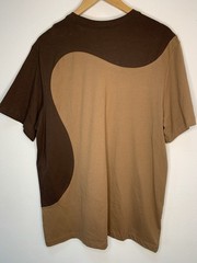 Nike The Nike Tee Men’s XL Brown/Tan Colorblock Logo Crew Neck Short Sleeve