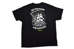 Death Coast Supply Mens Batten Down The Hatches Grim Reaper Shirt New S-3XL