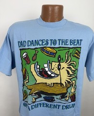 Vintage Dad T-shirt Mens Large Tight Fit 90s Funny Dad Shirt Fathers Day Humor