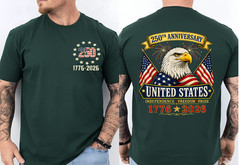 250 Anniversary USA 4th of July Patriotic 250 Years American (2-SIDES) T-Shirt