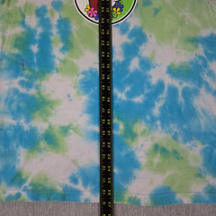 Buc-ee’s Lei’d Back Tie Dye Shirt Adult Medium Green Blue Short Sleeve (READ)