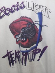 Vintage Coors Light T-Shirt XL Delta Tag TEAR IT UP! 1997 GUC SEE DESCRIPTION