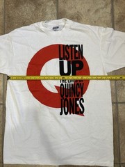 PROMO Listen Up The Lives of Quincy Jones L T-Shirt Documentary MOVIE JAZZ 1990