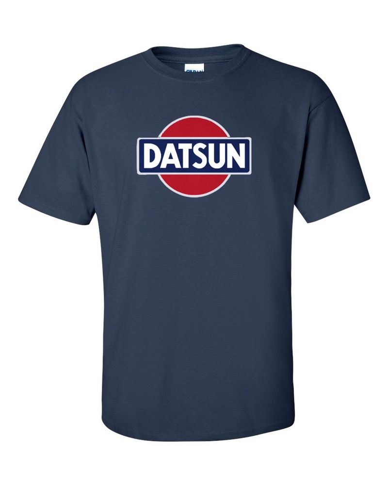 DATSUN Navy Retro Logo T-Shirt 240z 260z 280z ZX 510 Fairlady CLASSIC Tee S-5XL