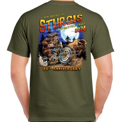 2024 Sturgis Motorcycle Rally Legend of Bigfoot T-Shirt No Harley
