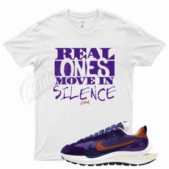 White REAL ONE T Shirt for N Vaporwaffle Dark Iris Vapor Waffle Purple Orange